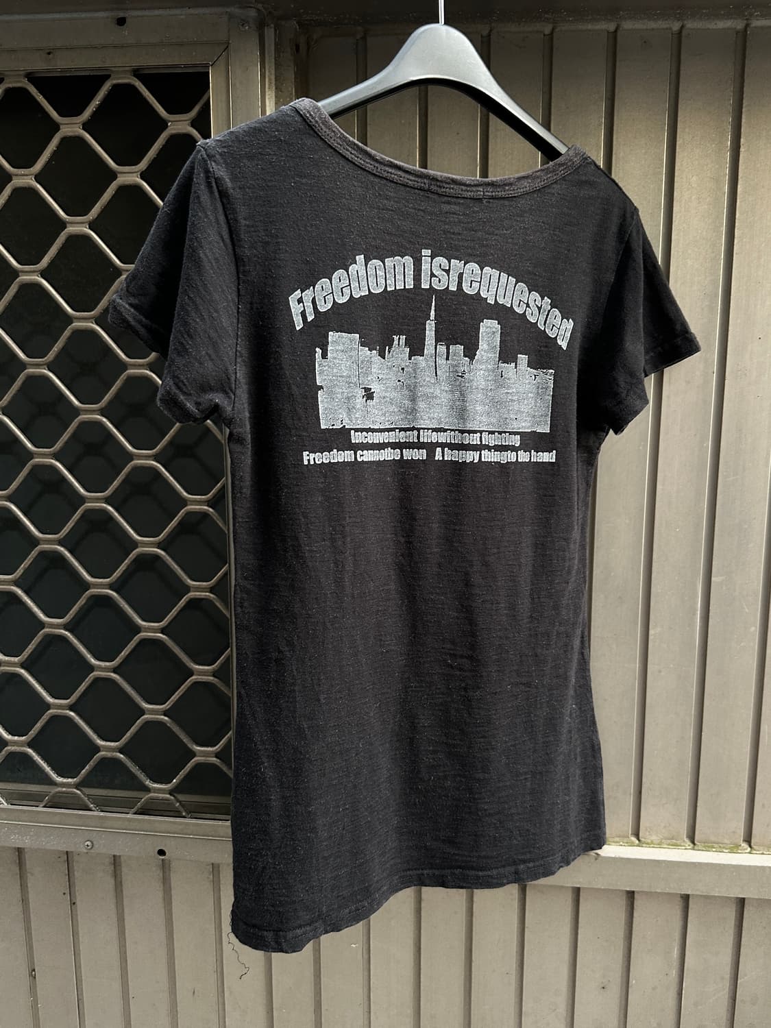 Vintage FREEDOM lettering printing tee 상품이미지5