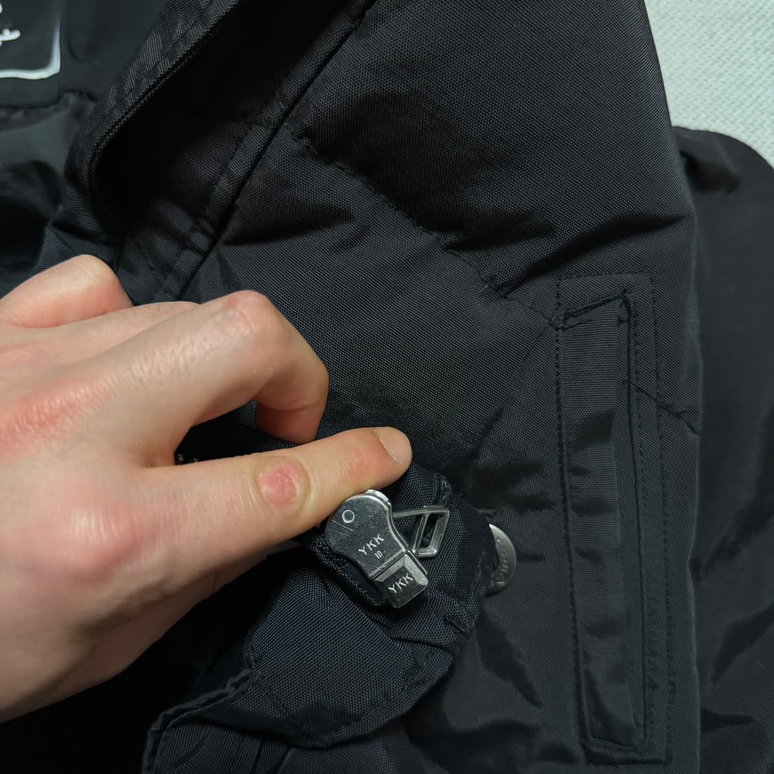 무스너클 쓰리쿼터 퍼 후드 패딩 자켓 상품이미지9