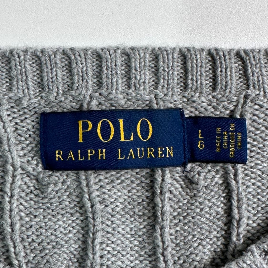 폴로 랄프로렌 그레이 케이블 니트  상품이미지6