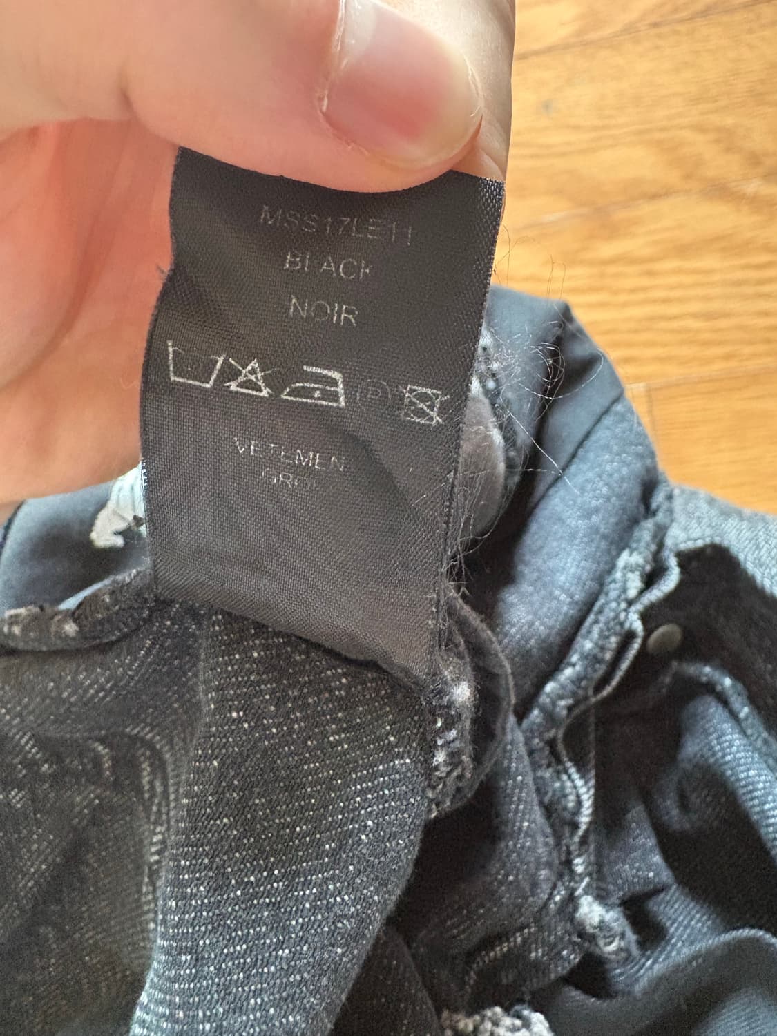 베트멍 17 펨므 리워크진 흑청 xs 상품이미지9