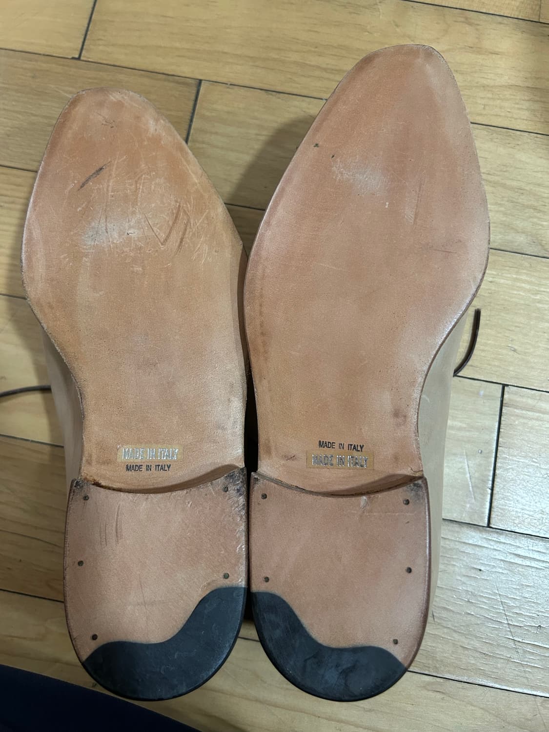 (정품) 벨루티 남성 더비 슈즈 베이지 상품이미지6