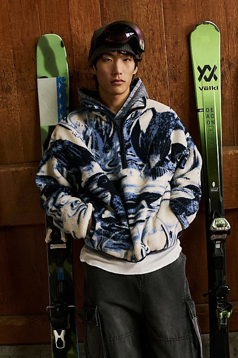 Urban Outfitters Blue Half-zip Fleece 상품이미지1