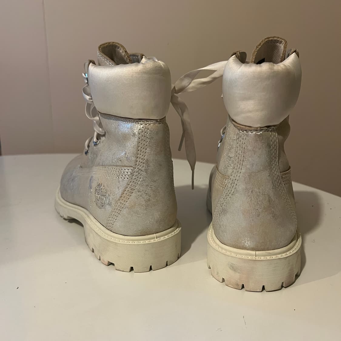 팀버랜드 6인치 실버 글리터 부츠 상품이미지3