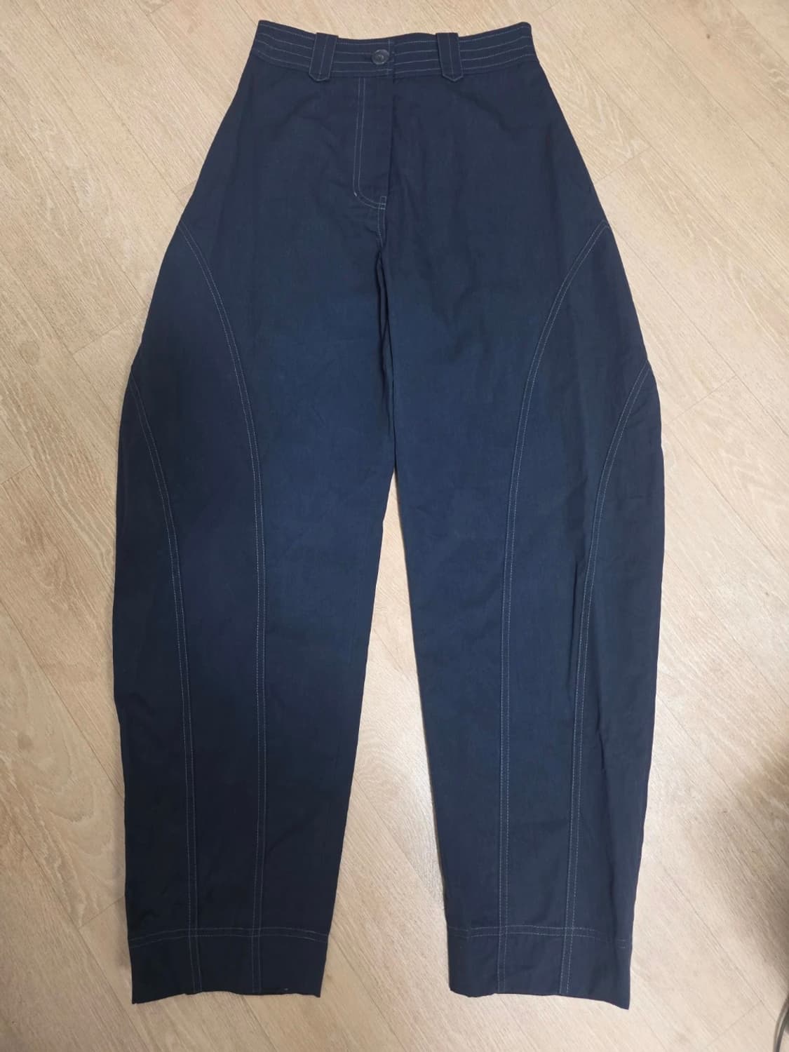 에토스 커브드 팬츠 네이비 S 상품이미지1