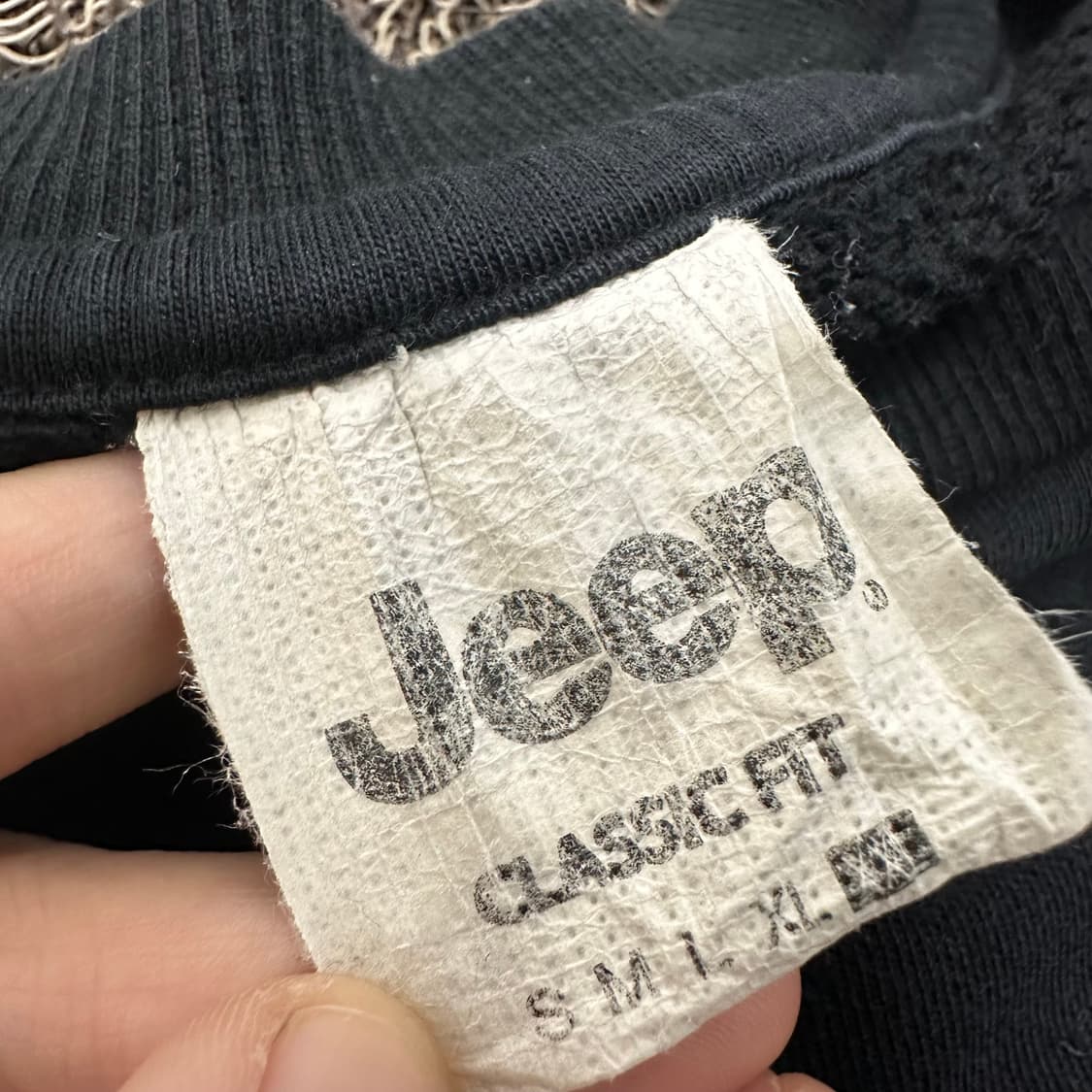 Jeep 지프 맨투맨 블랙 2XL 상품이미지8