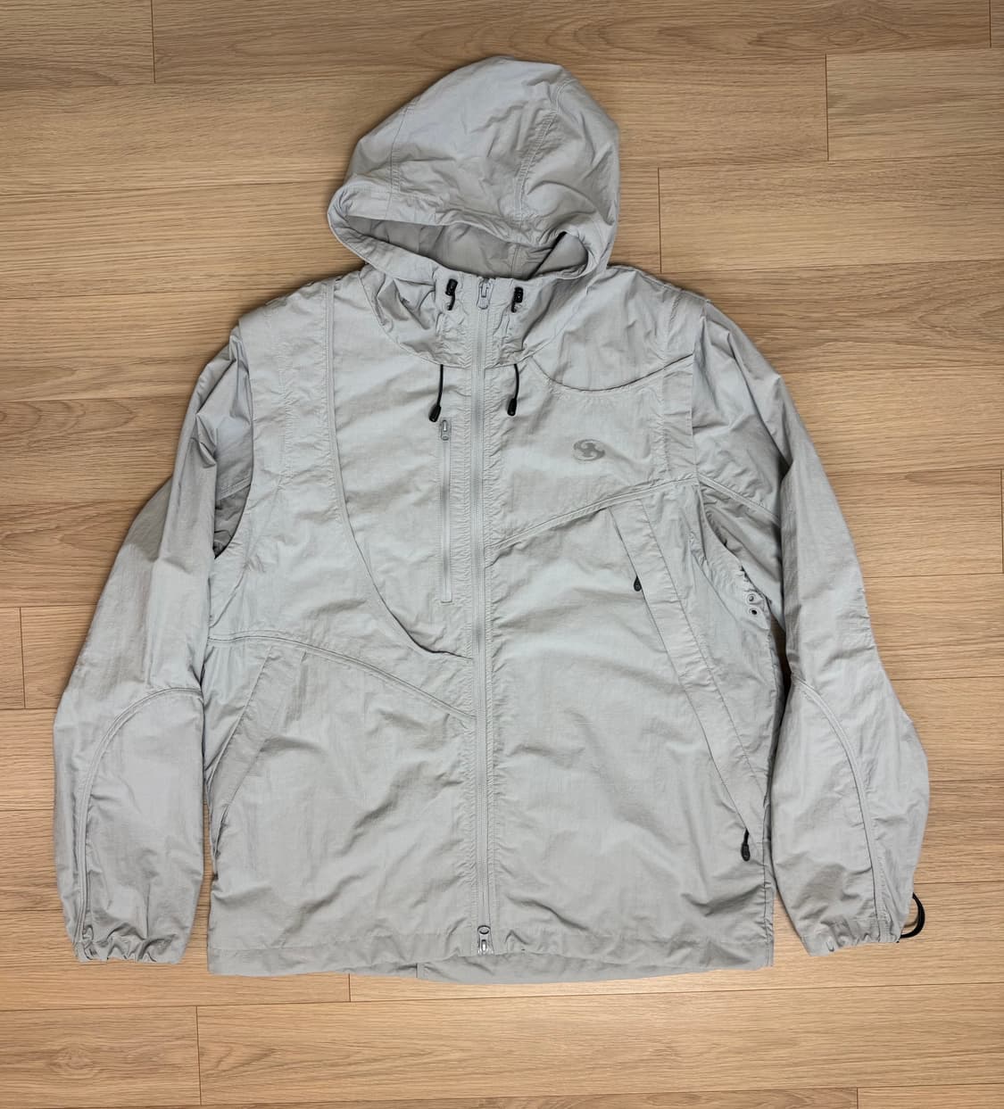 산산기어 투웨이 웨이브 자켓 그레이 바람막이 24SS 상품이미지2