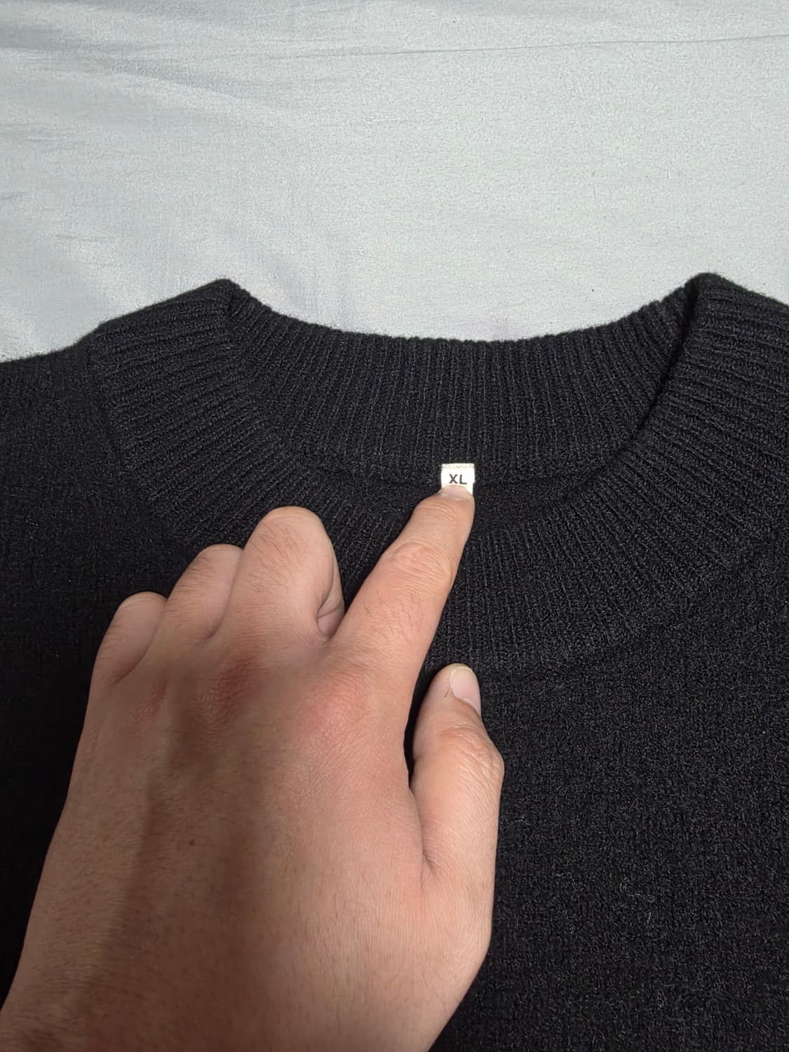 무지라보 컴프레스드 울 하이넥 니트 XL 상품이미지3