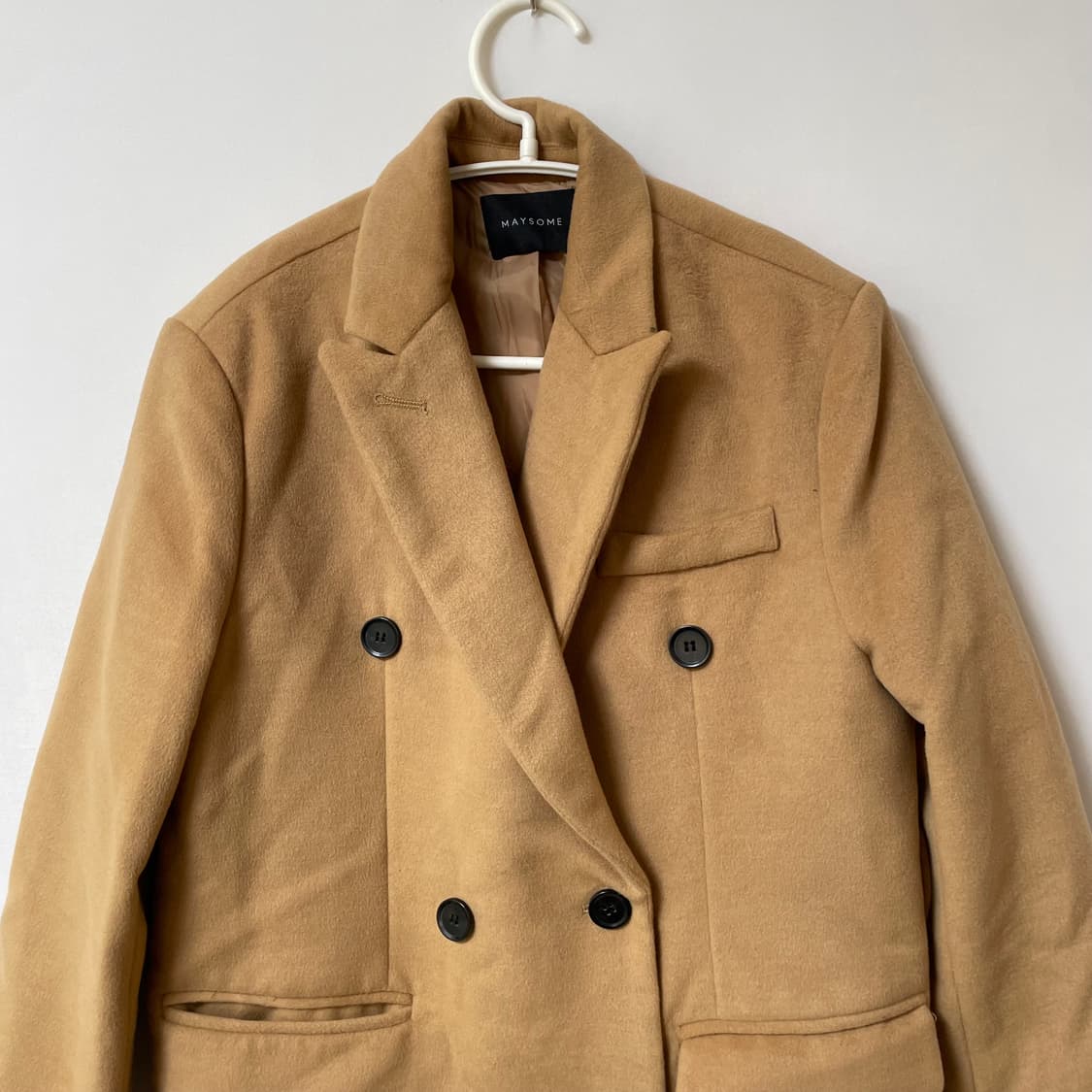 [ F ] 메이썸 여성 울 럭셔리 더플 롱코트 상품이미지2