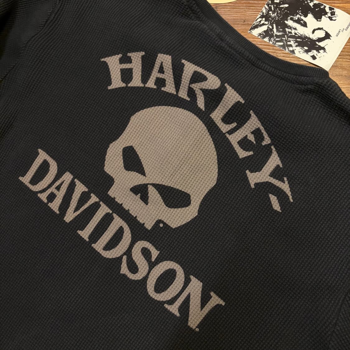 Harley davidson skull cotton waffle knit 상품이미지3