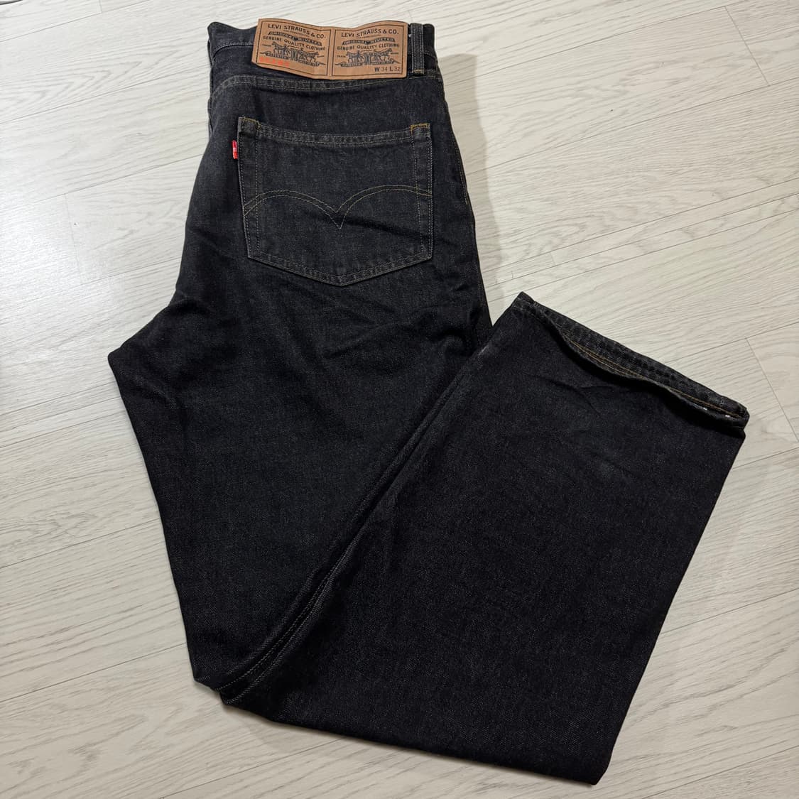 리바이스 X 빔즈 슈퍼 와이드 데님 블랙 (34 X 32) 상품이미지4