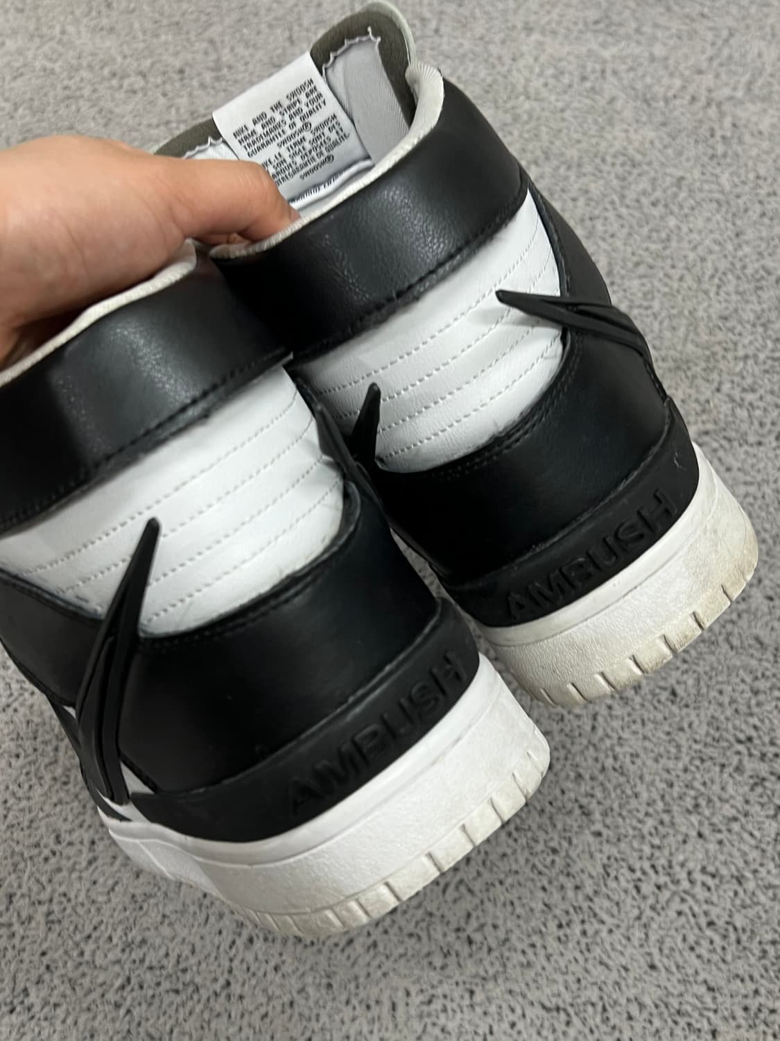 (250) 나이키 x 앰부쉬 덩크 하이 블랙 상품이미지4