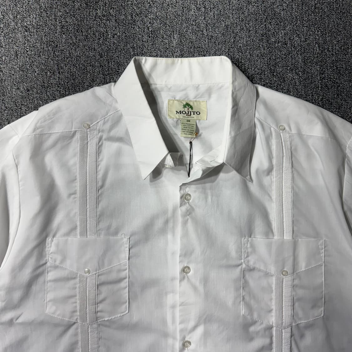 쿠바 셔츠 화이트 ( 3XL/OLD-7608 ) 상품이미지2