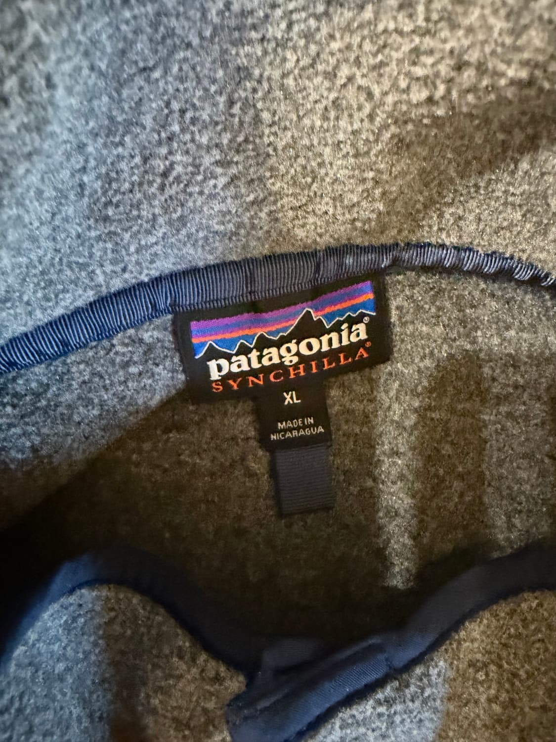 Patagonia]파타고니아 신칠라 그레이 풀오버 후리스 XL 상품이미지4