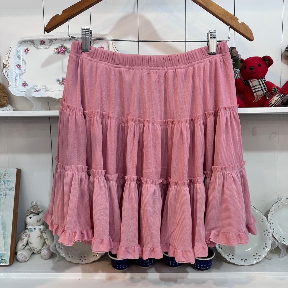 핑크 캉캉 미니 스커트 상품이미지1