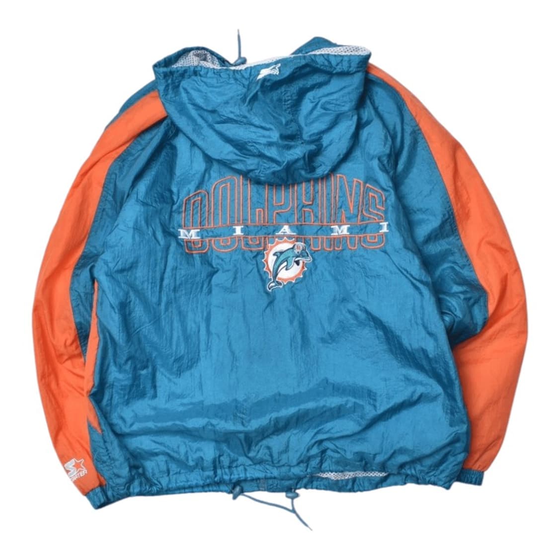 00s 스타터 올드스쿨 바람막이 마이애미 돌핀스 자켓 XL 상품이미지2