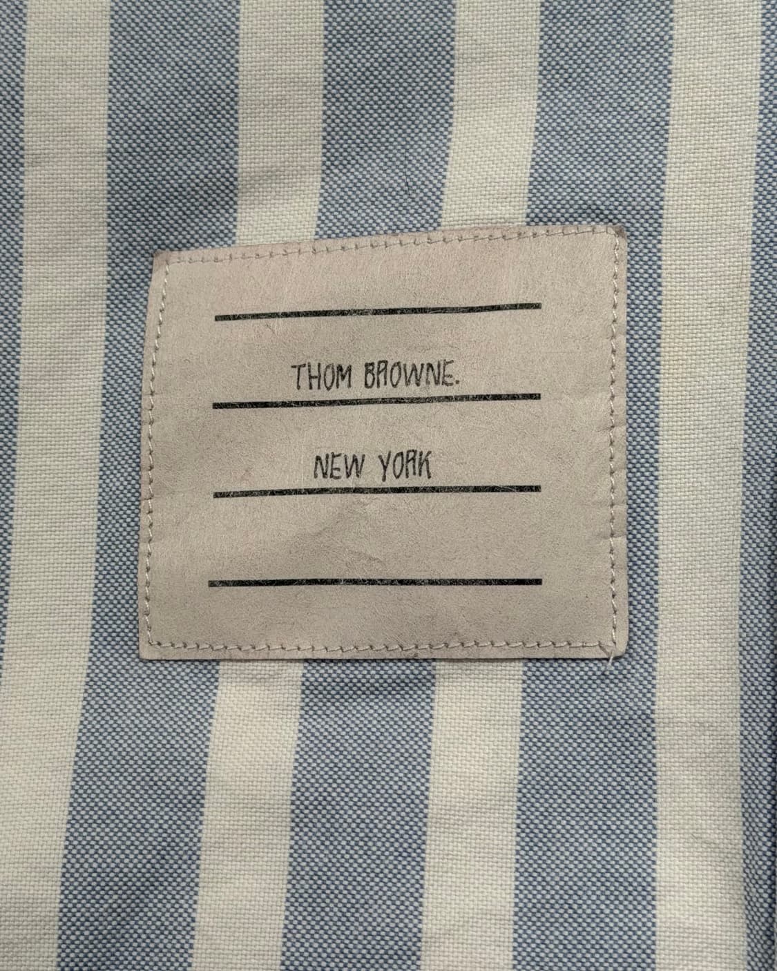 톰브라운 라이트블루 스트라이프 버튼업 포켓 셔츠 상품이미지8