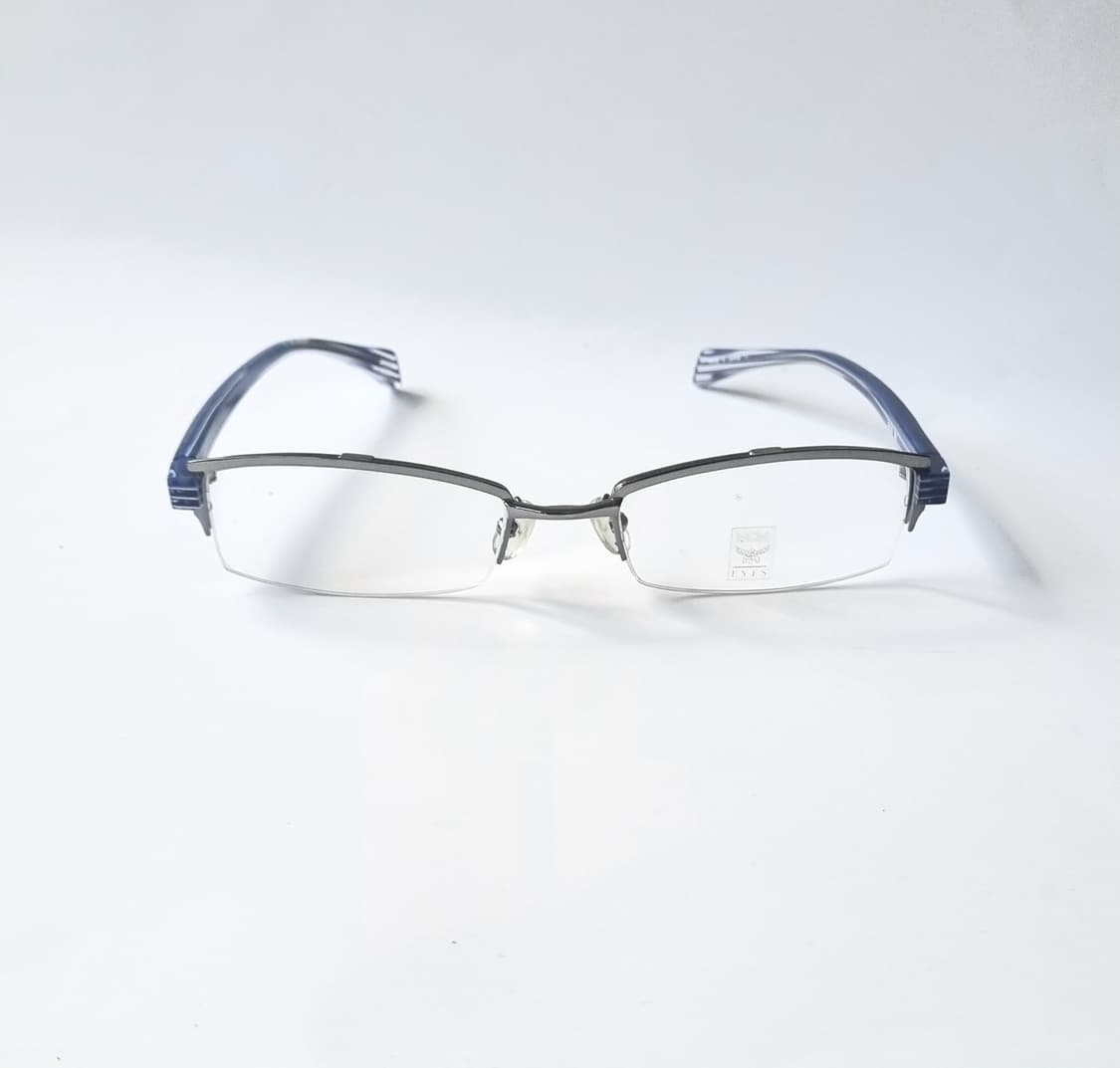 MCM  하프 메탈 안경 블루 스트라이프 안경테 상품이미지2