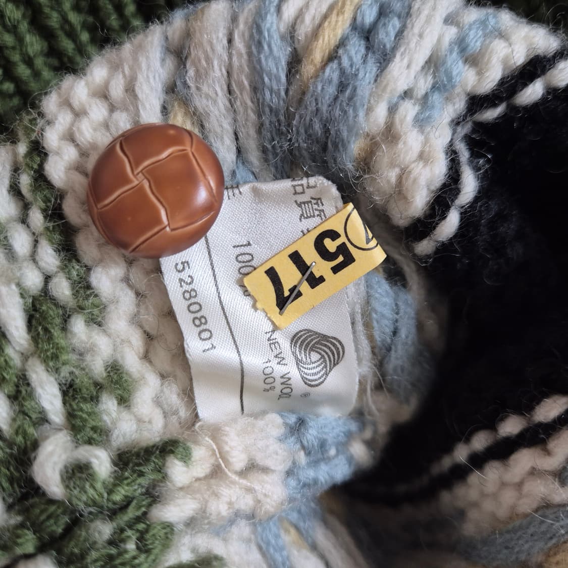 craft manly 사슴 패턴 일본 코위찬 니트 가디건 성인M 상품이미지6