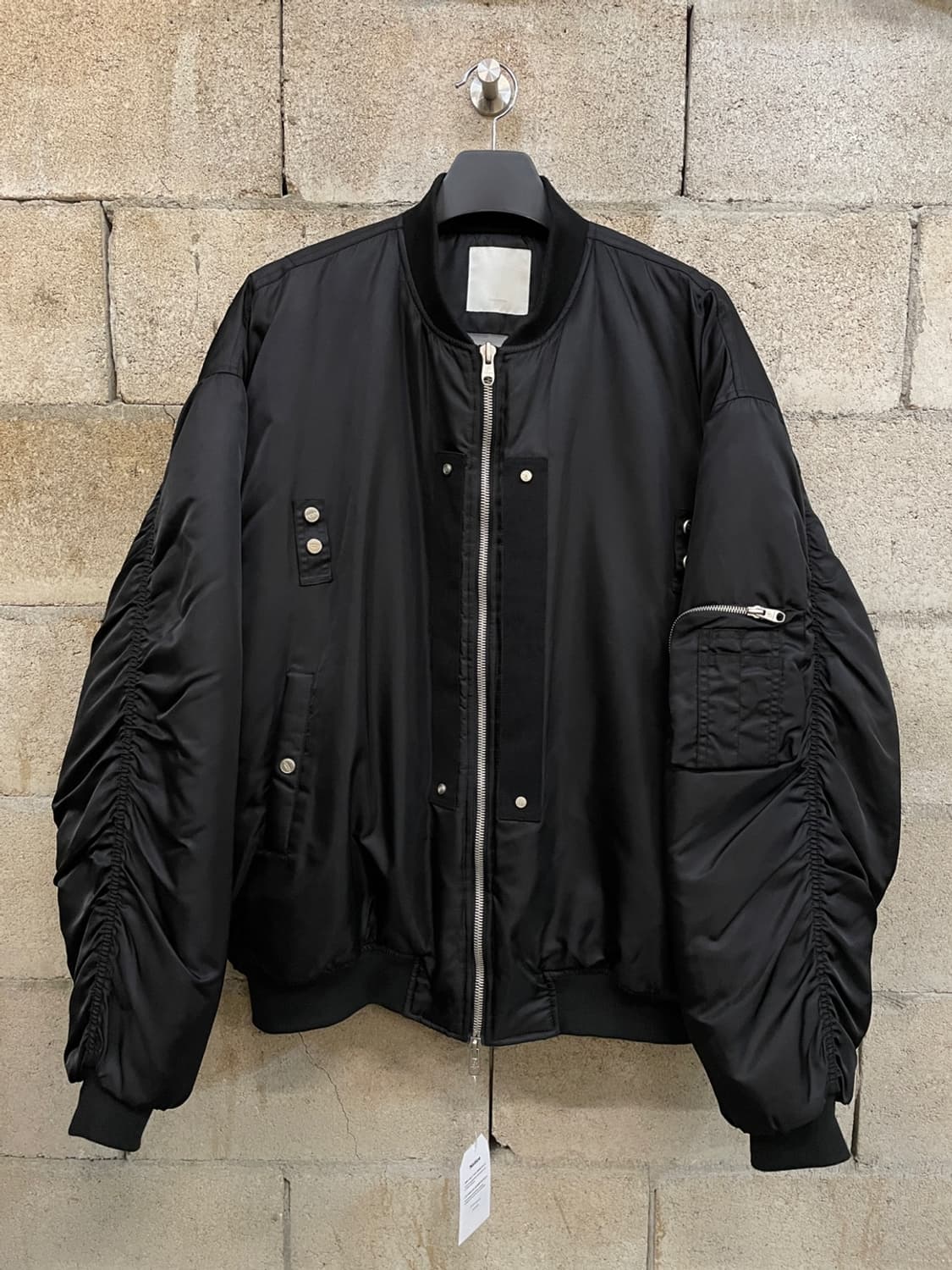 언더마이카 멀티 스냅 오버사이즈 봄버 자켓 상품이미지1