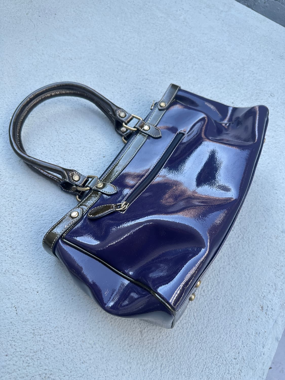 CAPACCI enamel purple hand bag 상품이미지3