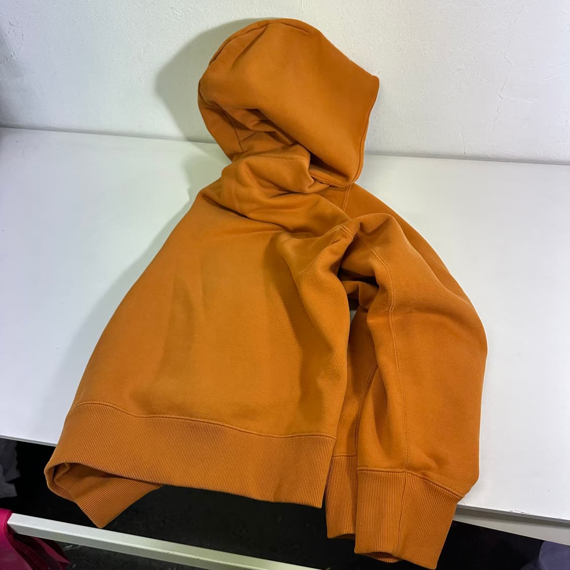 XL 아디다스 카멜 스몰로고 후드티 상품이미지6