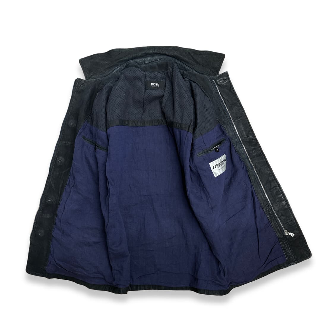 00s HUGO BOSS 램스킨 레더 자켓 50 상품이미지3