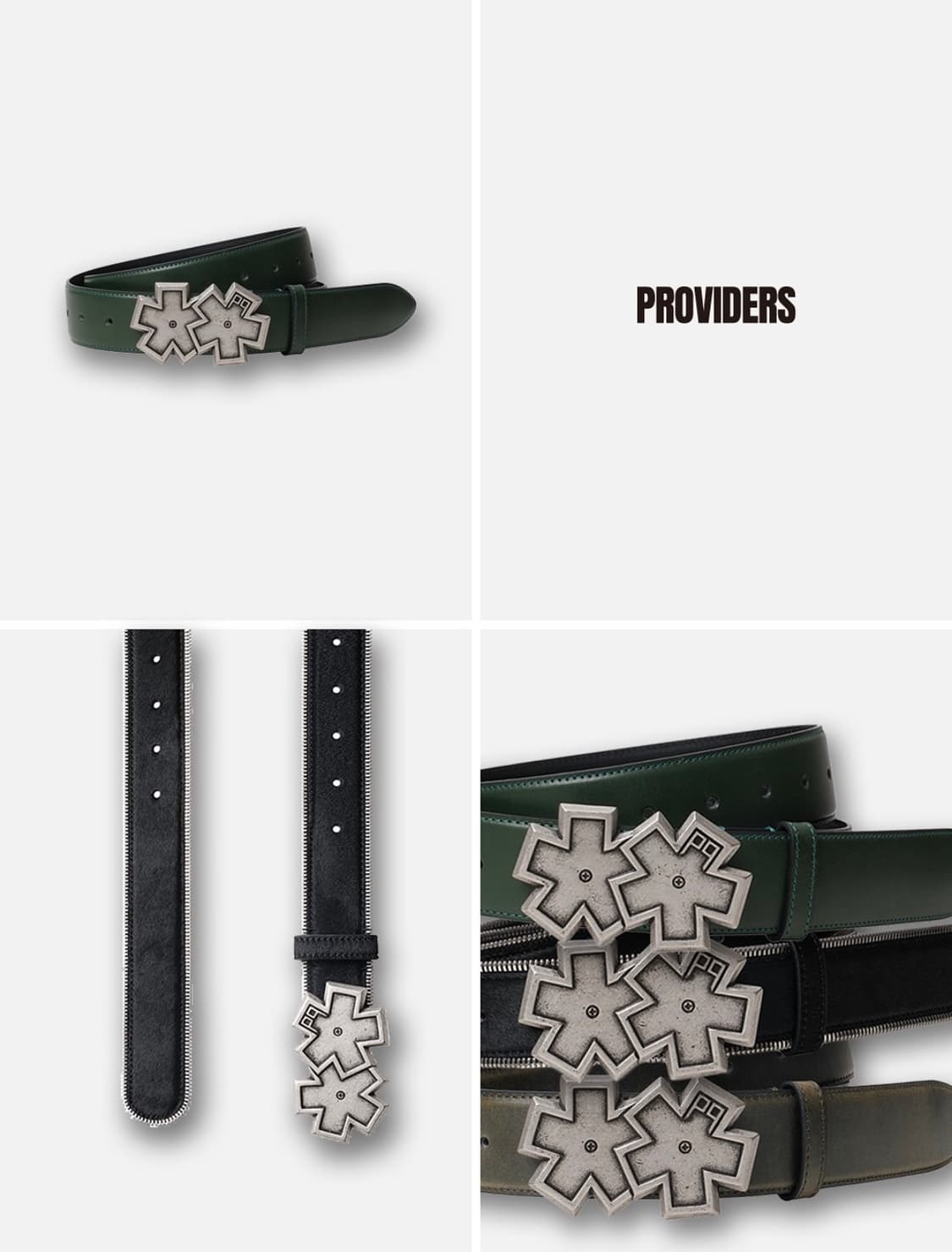 프로바이더스 Providers 기어 버클 벨트 그린 120cm 상품이미지3