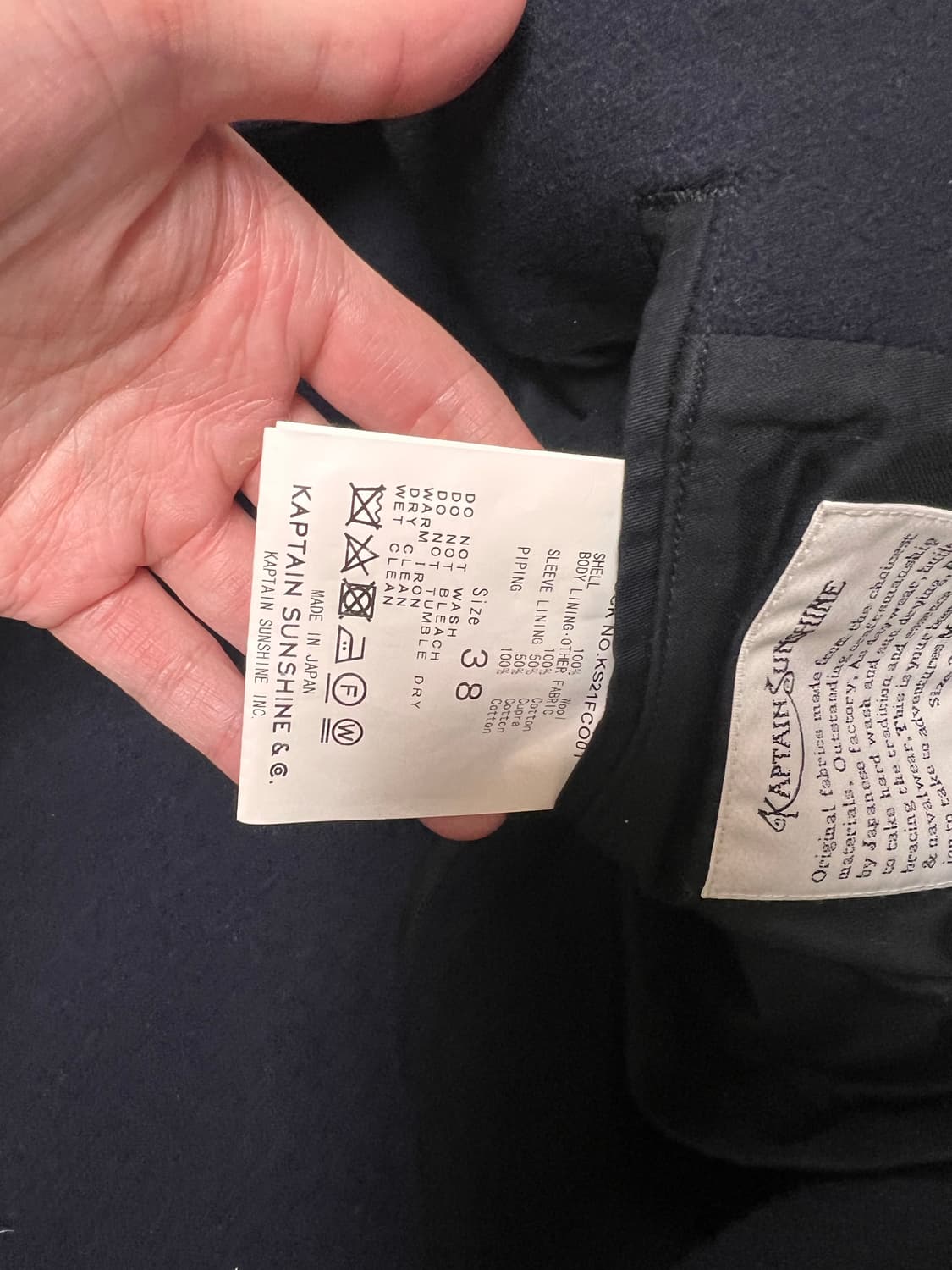 [38] 21FW 캡틴선샤인 트레블러 네이비 상품이미지4