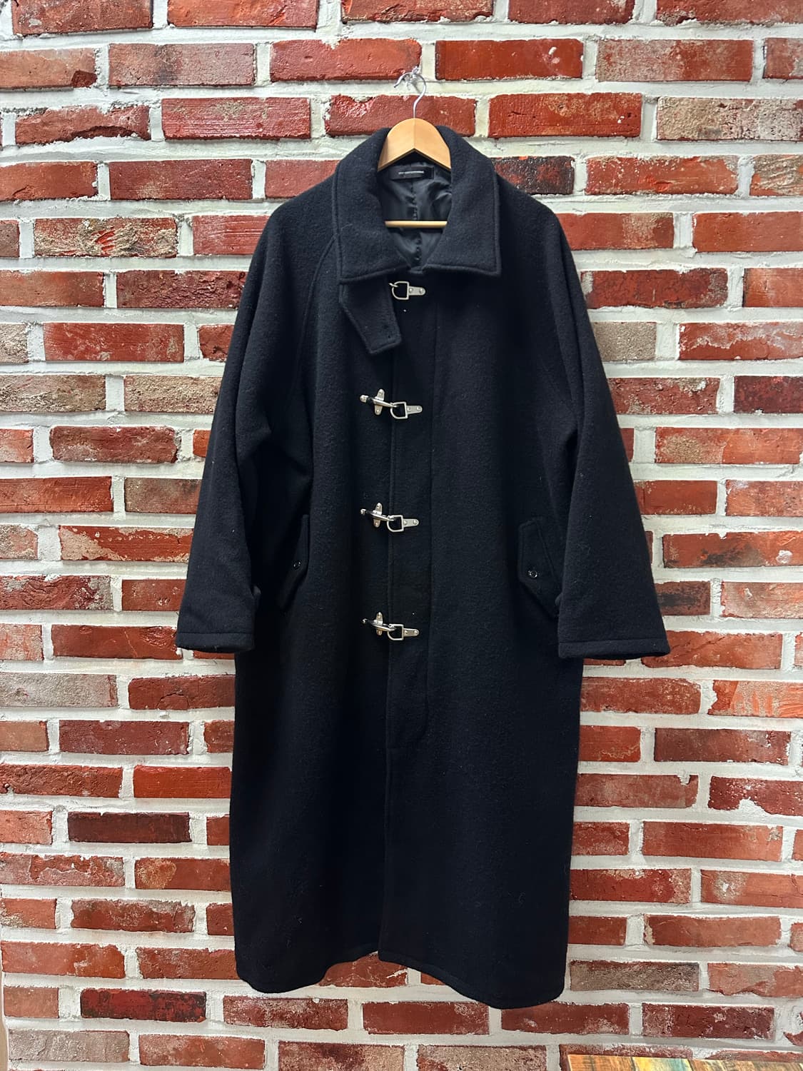 (OS)낫컨벤셔널 스틸버클 오버핏 발마칸 코트 상품이미지1