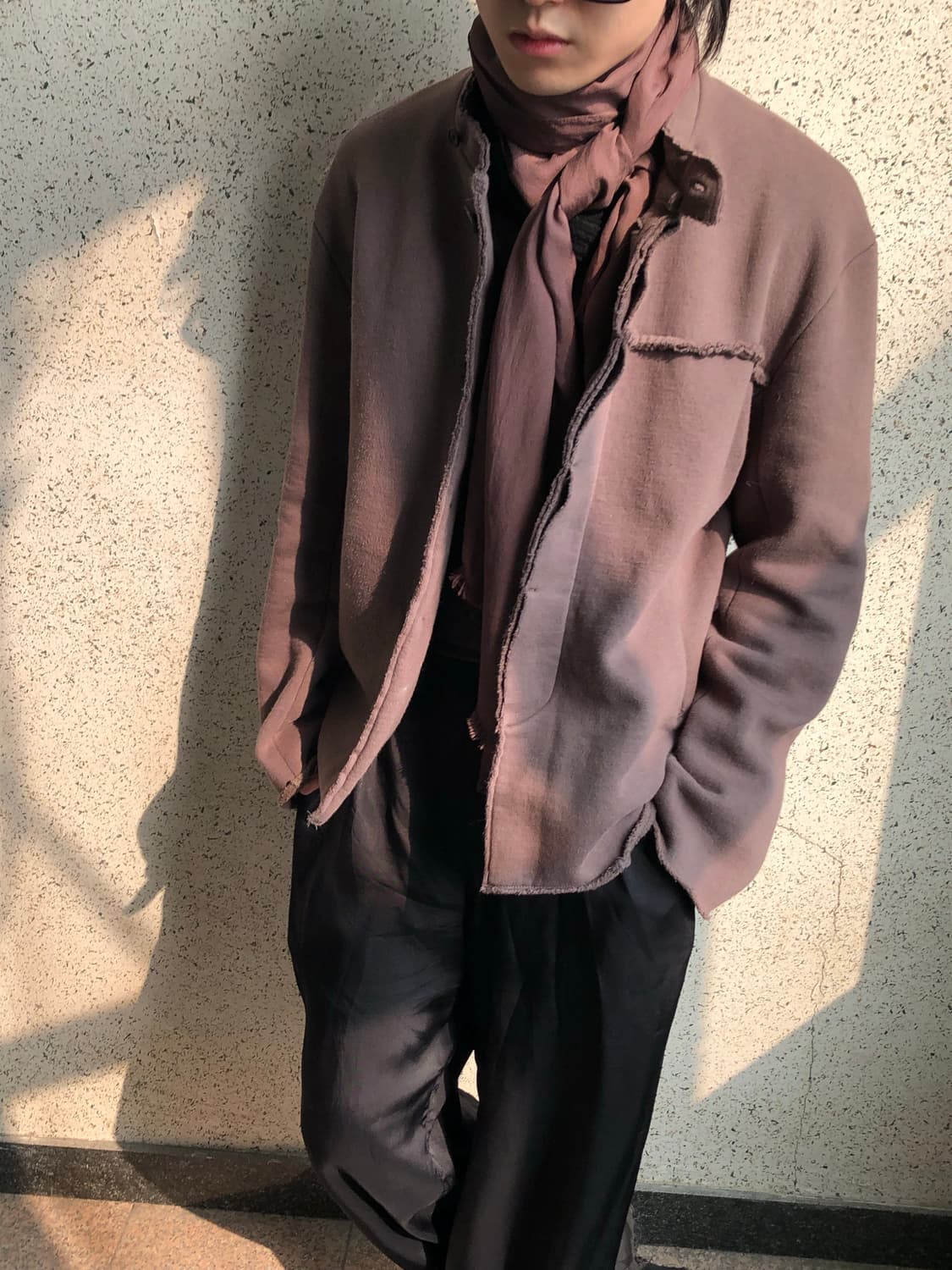 요지야마모토 뿌르옴므 로우 컷 자켓  상품이미지1