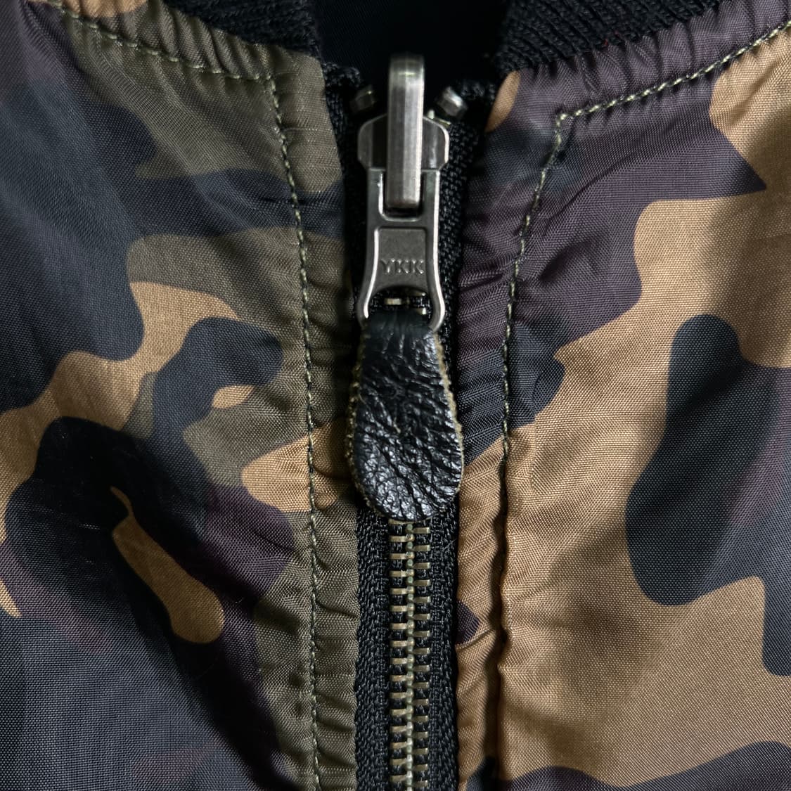 VTG 빈티지 리버시블 카모 ma-1 항공 점퍼 M 상품이미지8