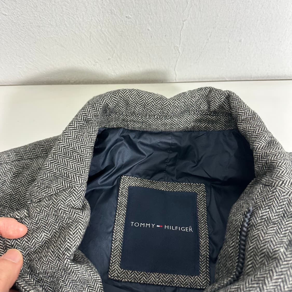 S 타미힐피거 헤링본 블레이져 패딩점퍼 상품이미지4