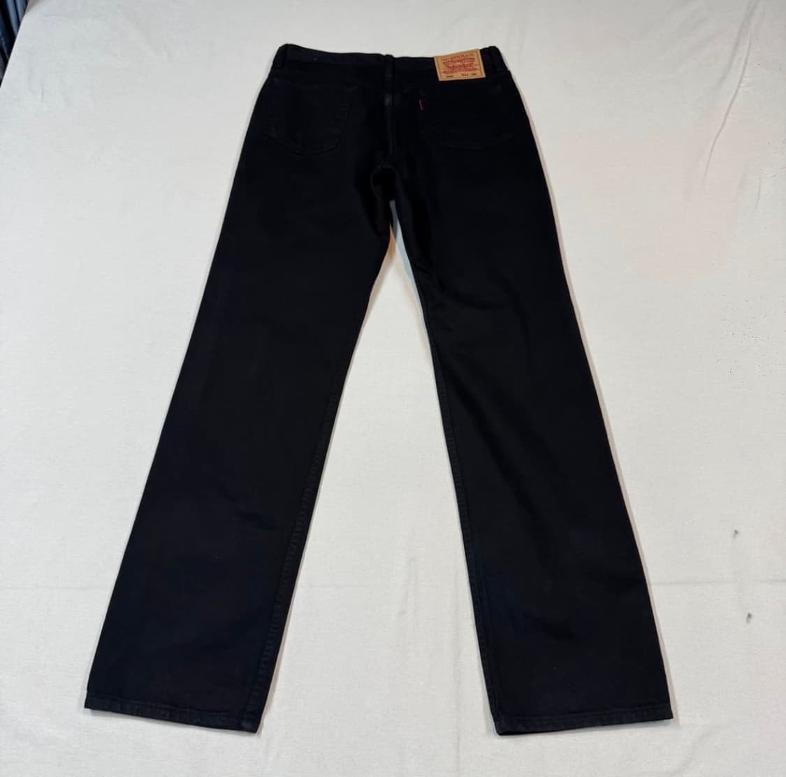 리바이스 스트레이트 블랙 데님 팬츠 상품이미지1