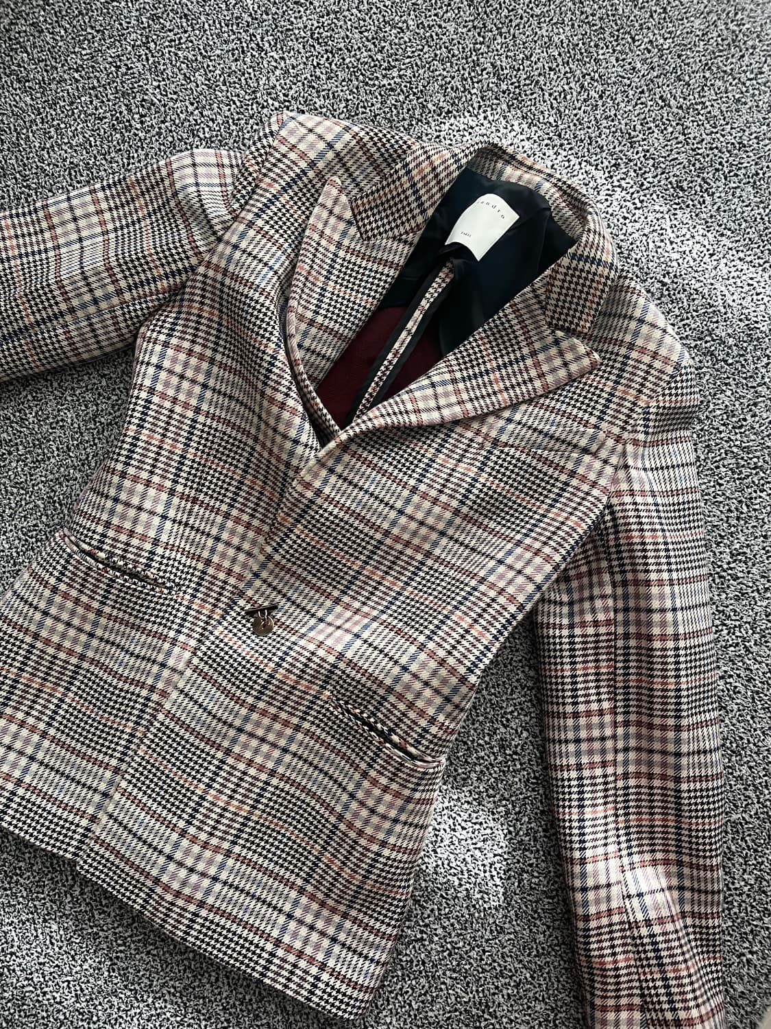 산드로 체크자켓 상품이미지2