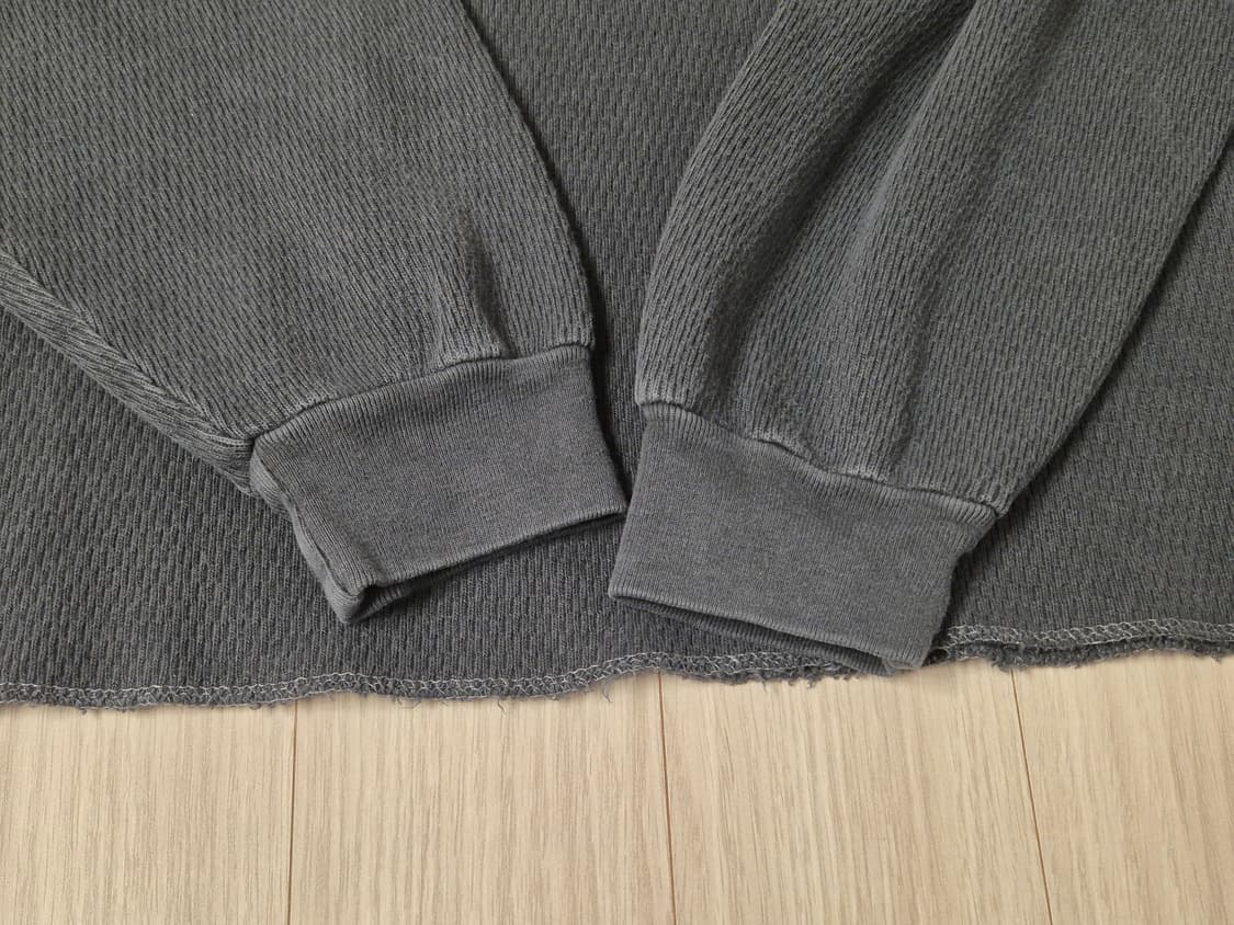 도넛리벤지 no no no rip sl 와플 롱슬리브 블랙 (1) 상품이미지6