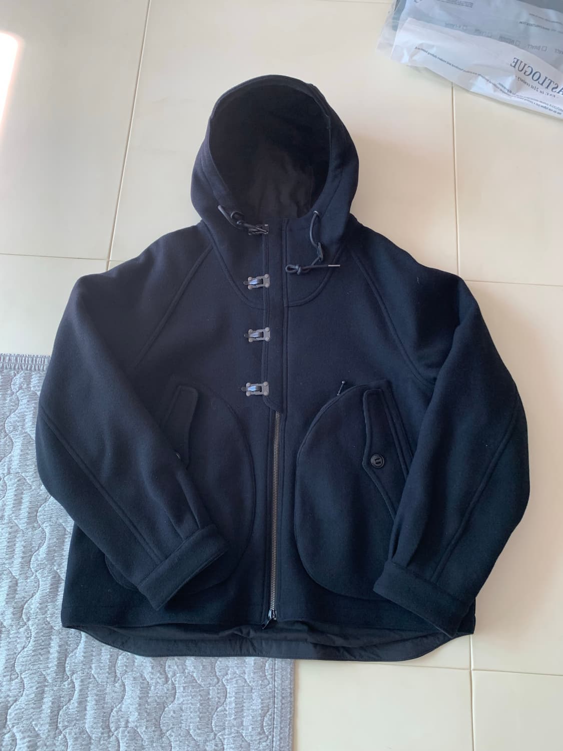 이스트로그 덱 파카 자켓 멜튼 울 xl 새상품 상품이미지1