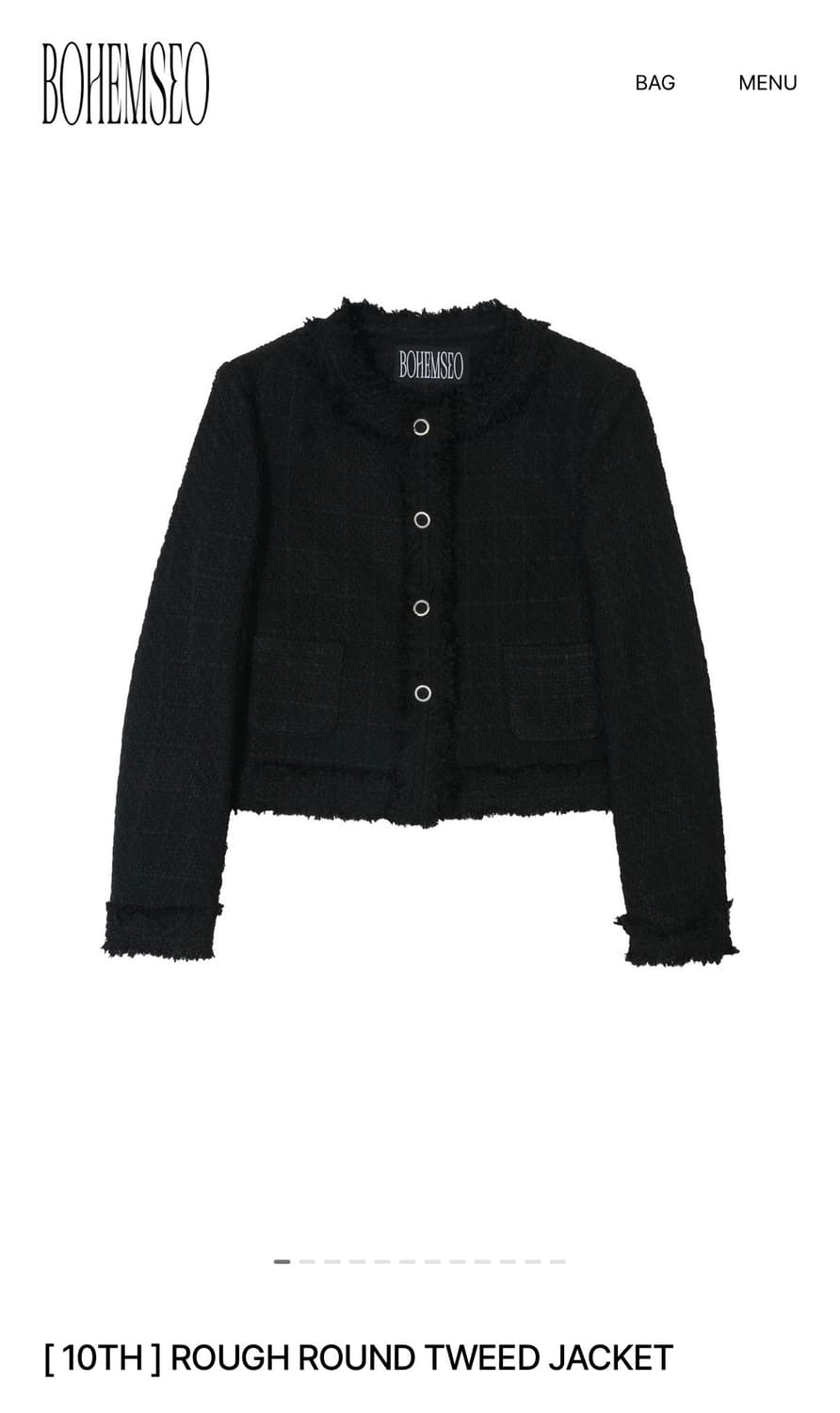 보헴서 트위드 자켓 상품이미지1