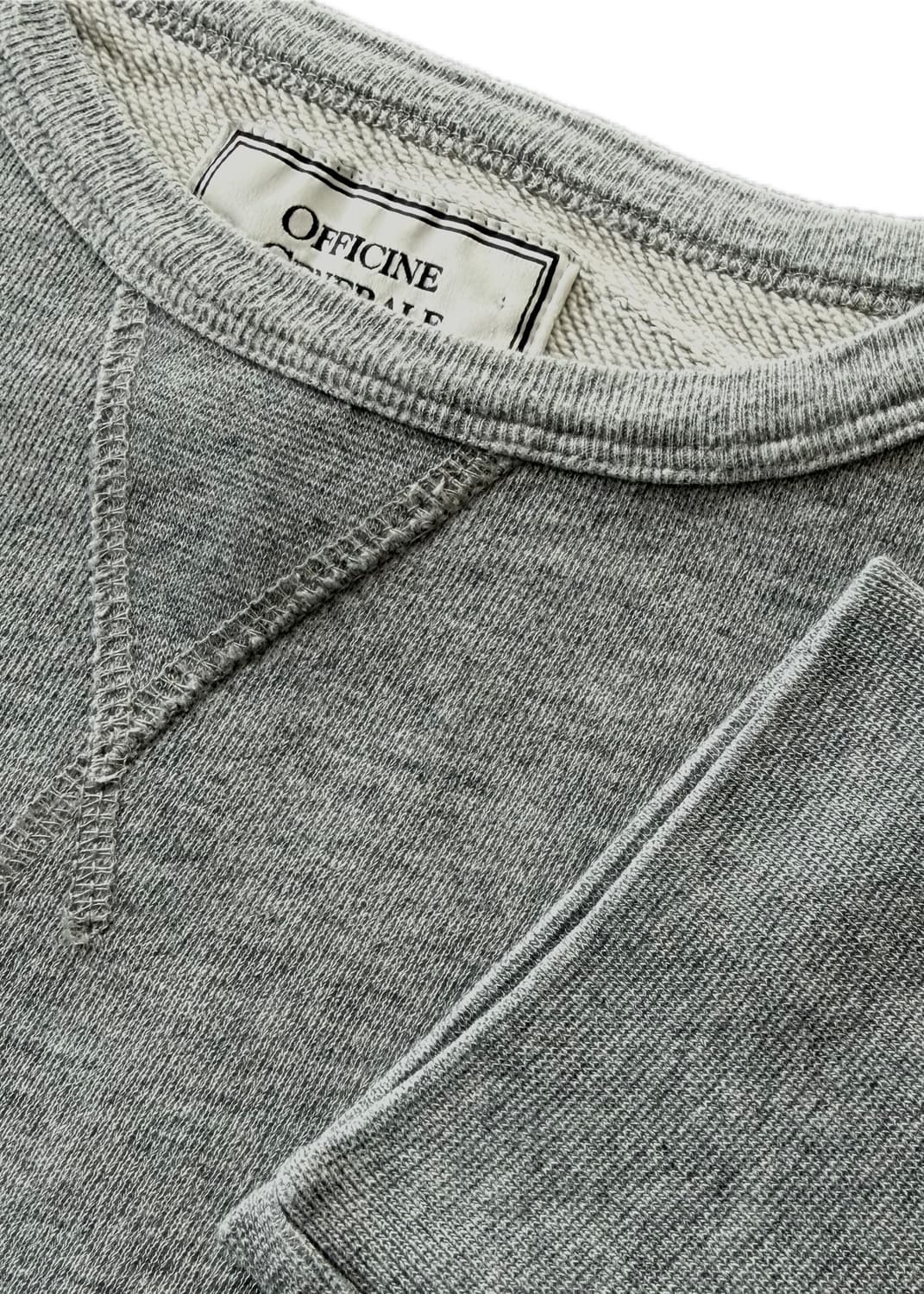 [S][Officine Generale]오피신 제네랄 코튼 맨투맨_그레이 상품이미지1