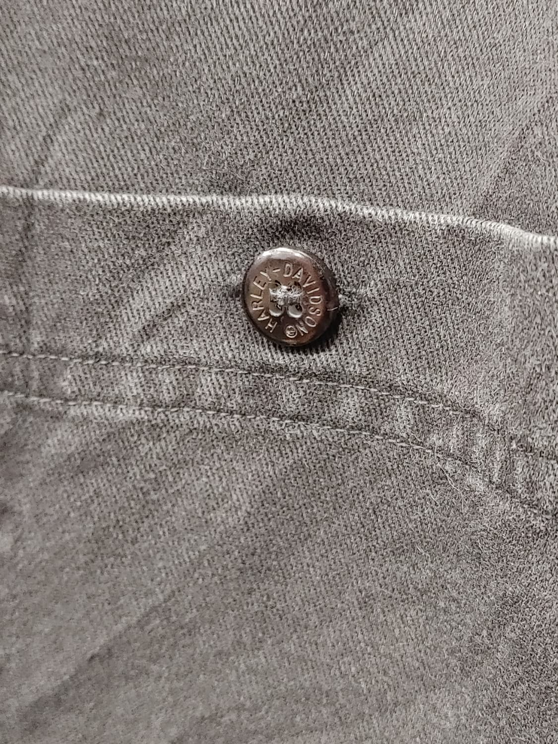 무배) 할리 데이비슨 데님 셔츠 - L 상품이미지3