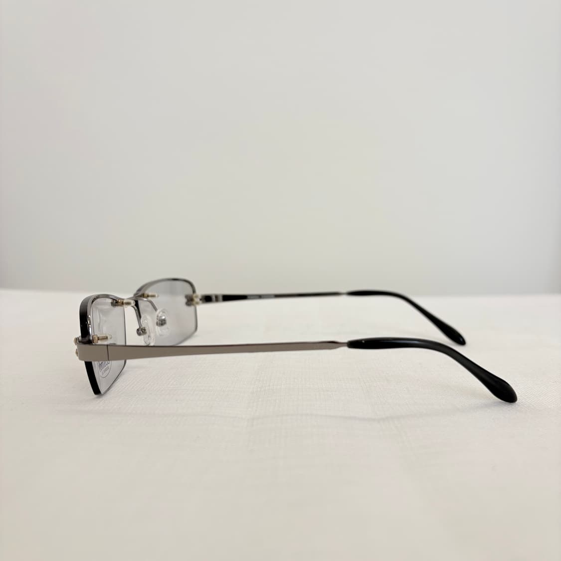 COSMOS 실버 틴트 반무테 빈티지안경 상품이미지4