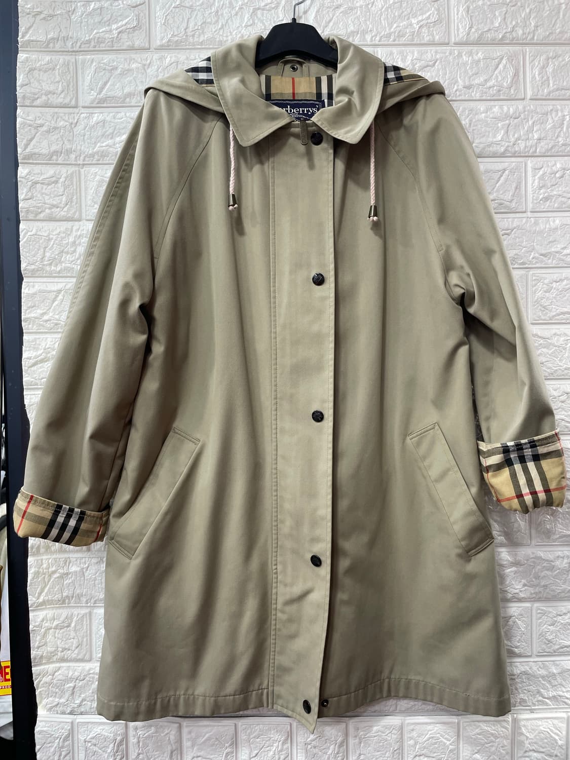 버버리 후드 트렌치코트 S 상품이미지1