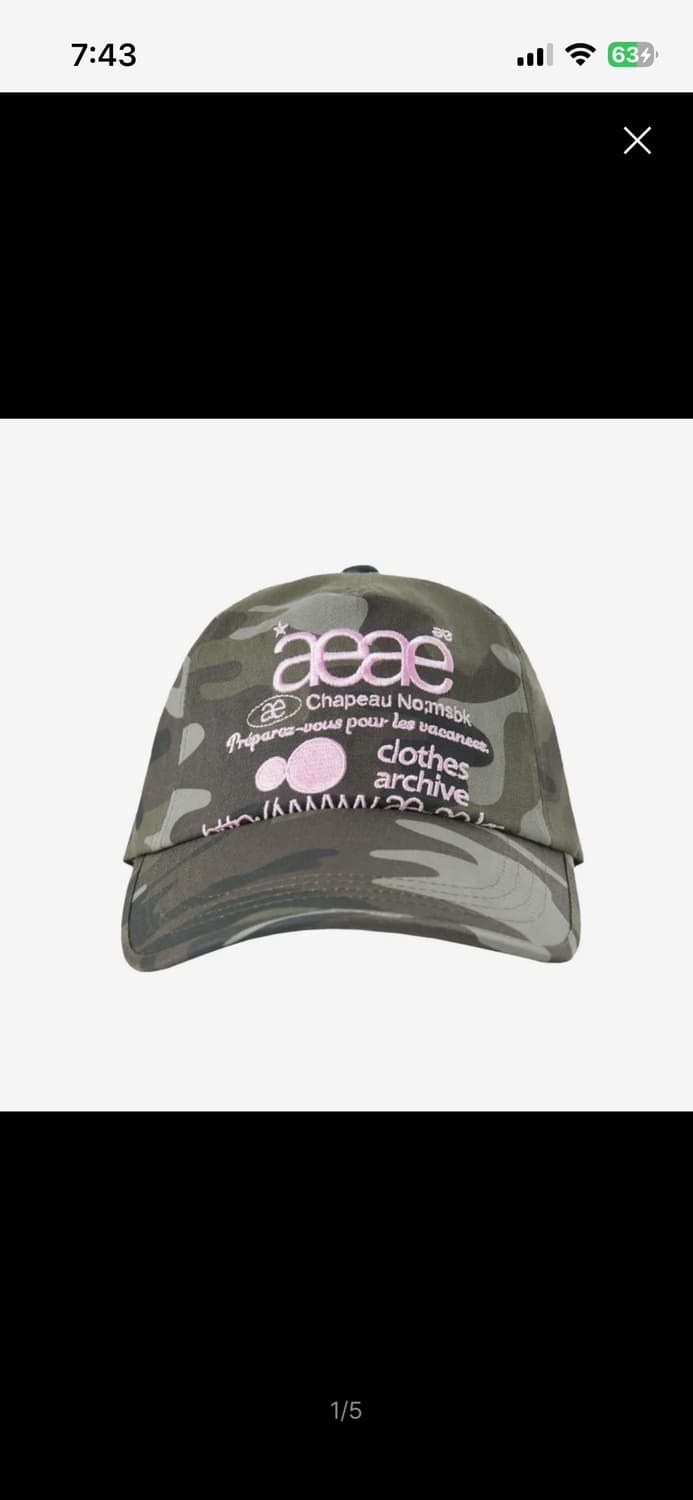 WEB LOGO CAMO 5 PANNEL CAP - [GREEN] 상품이미지1