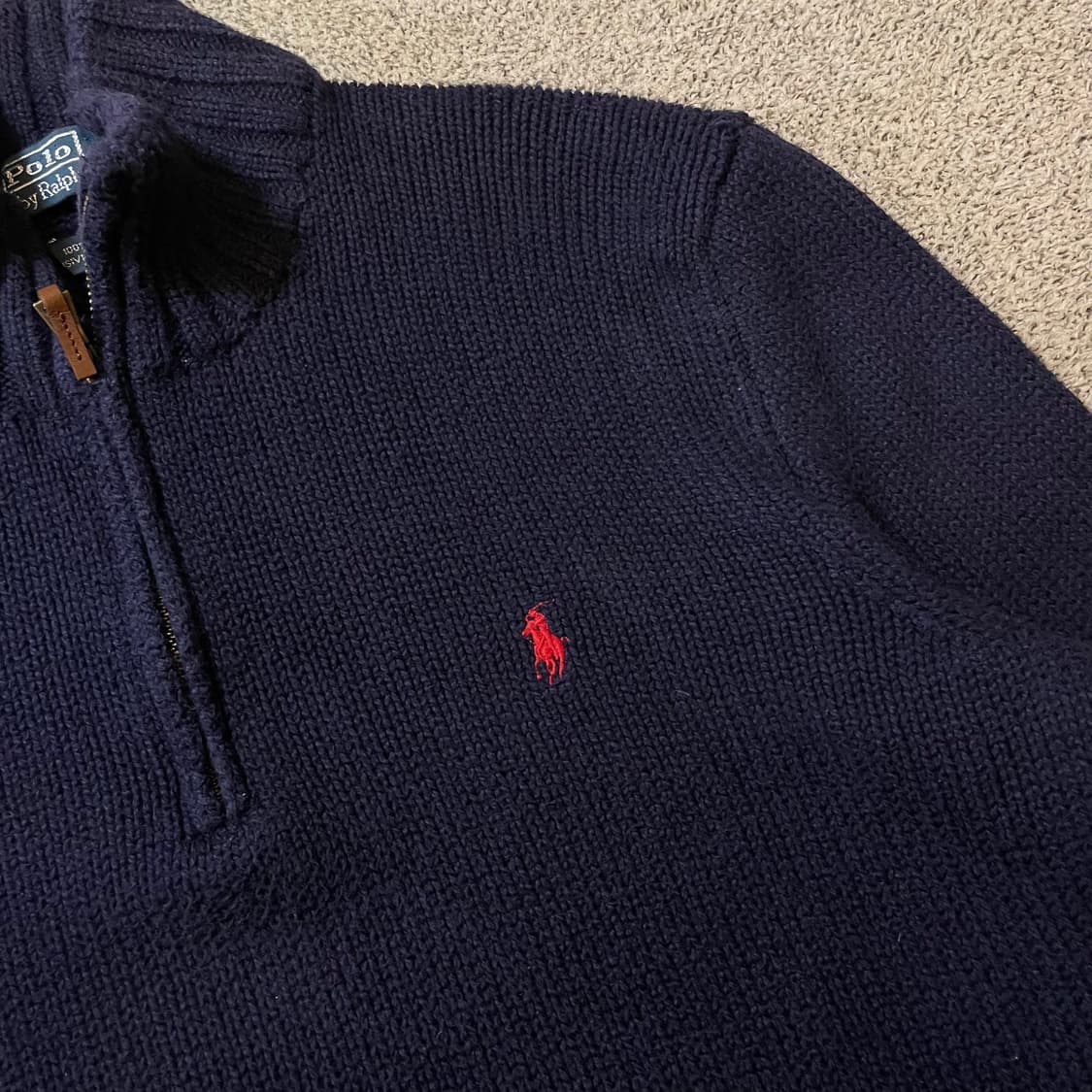 폴로 반집업 니트 상품이미지2