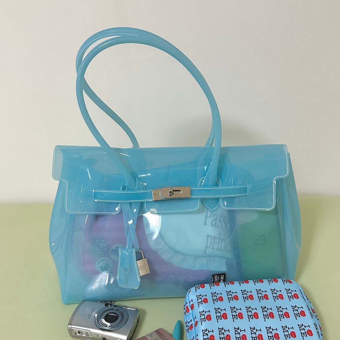 바로배송 유일매물🩵키키버킨백 버블블루🩵 상품이미지1