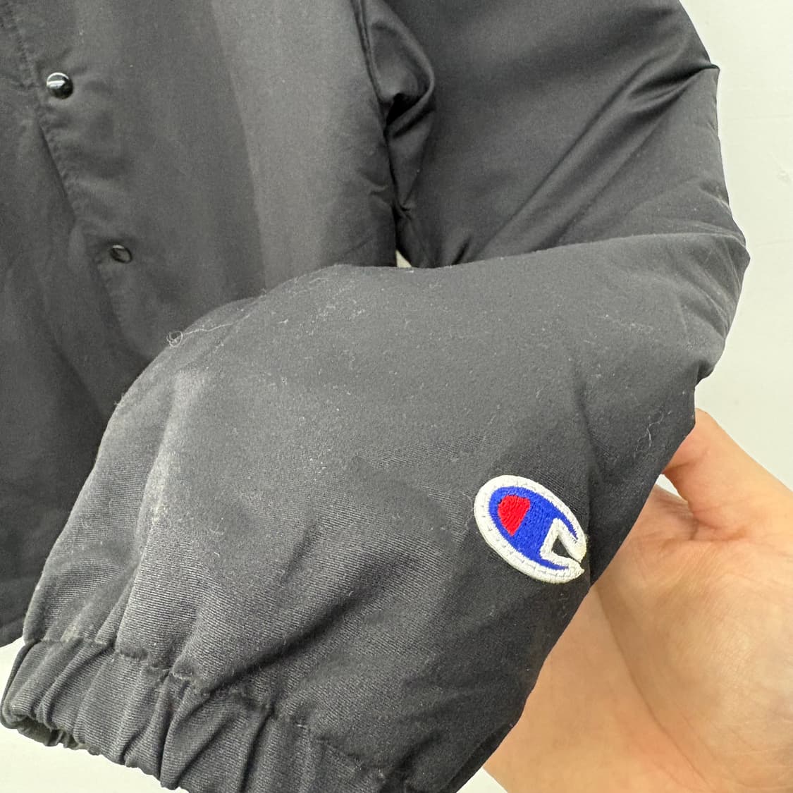 챔피온 블랙 뽀글이 안감 코치 자켓 XL 상품이미지4