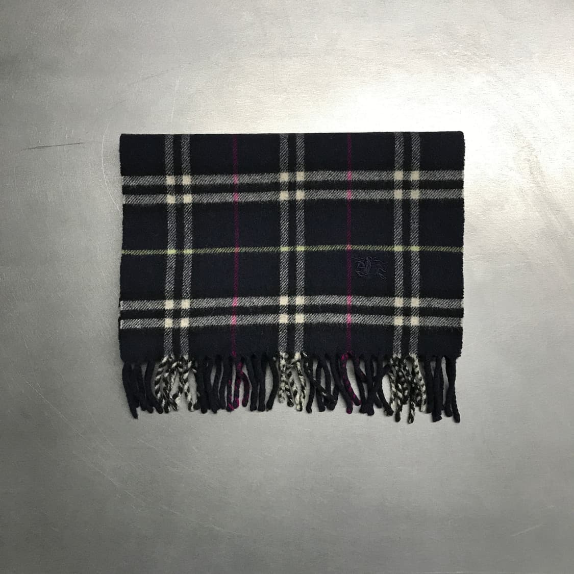 버버리 정품 램스울 머플러 네이비 상품이미지2