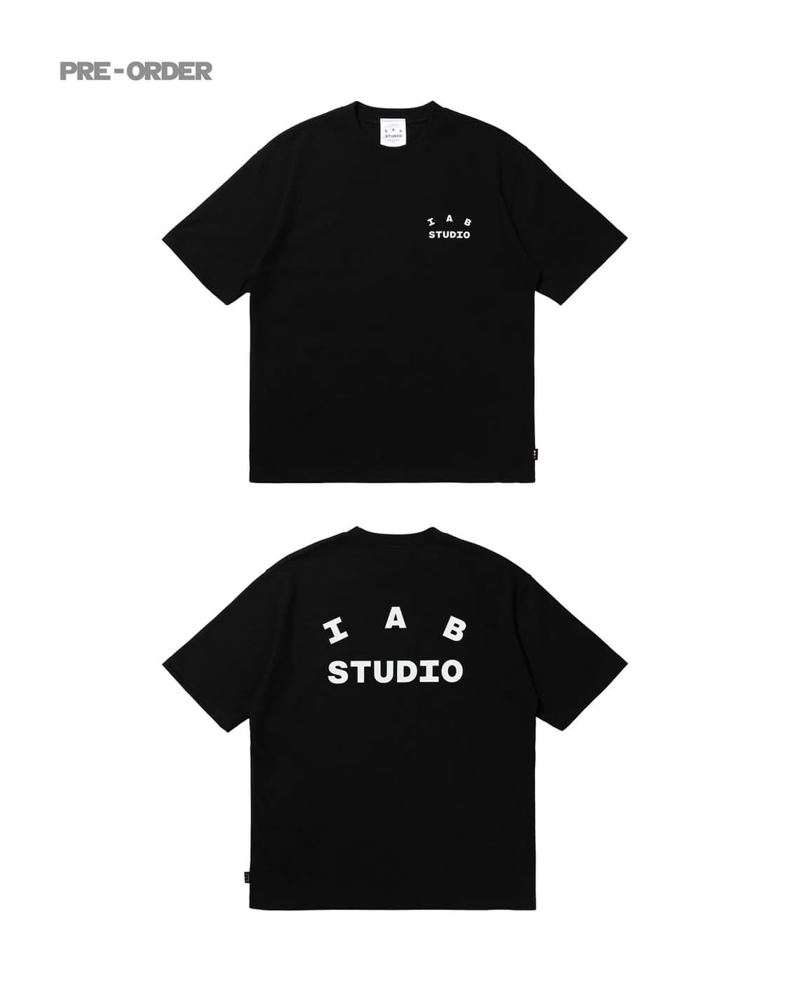 [M]아이앱 스튜디오 티셔츠 블랙 화이트 상품이미지1