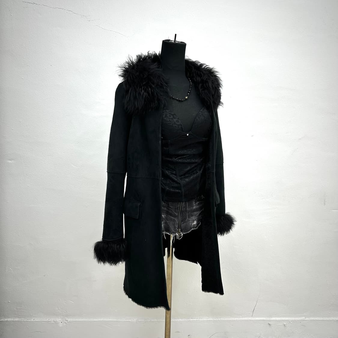 Suede Fur coat jacket 상품이미지1