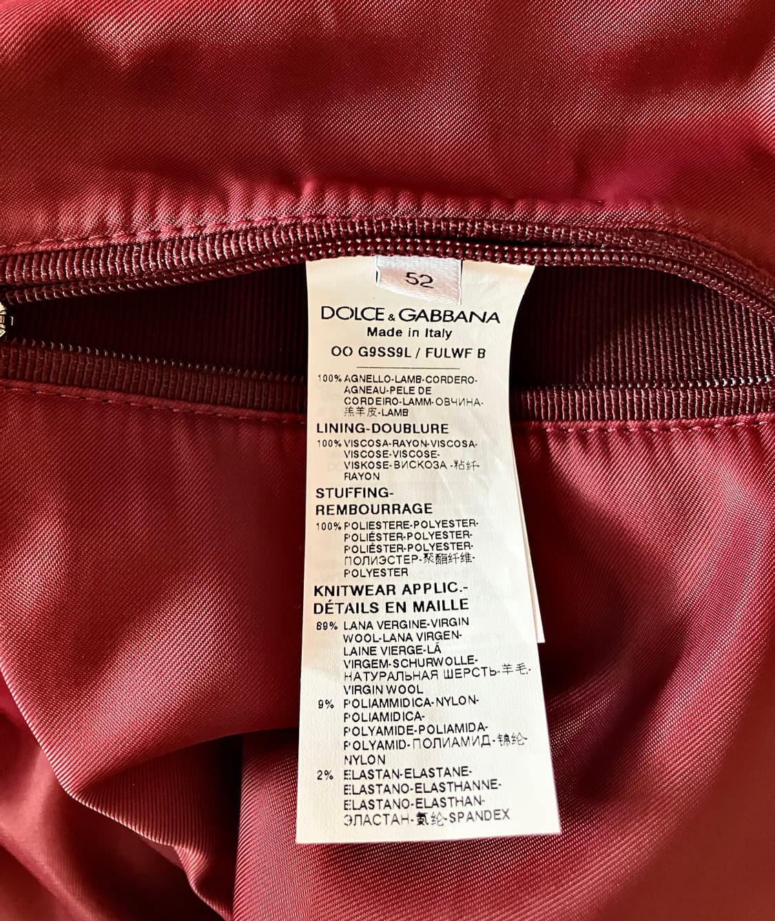 돌체앤가바나 가죽 자켓 상품이미지9