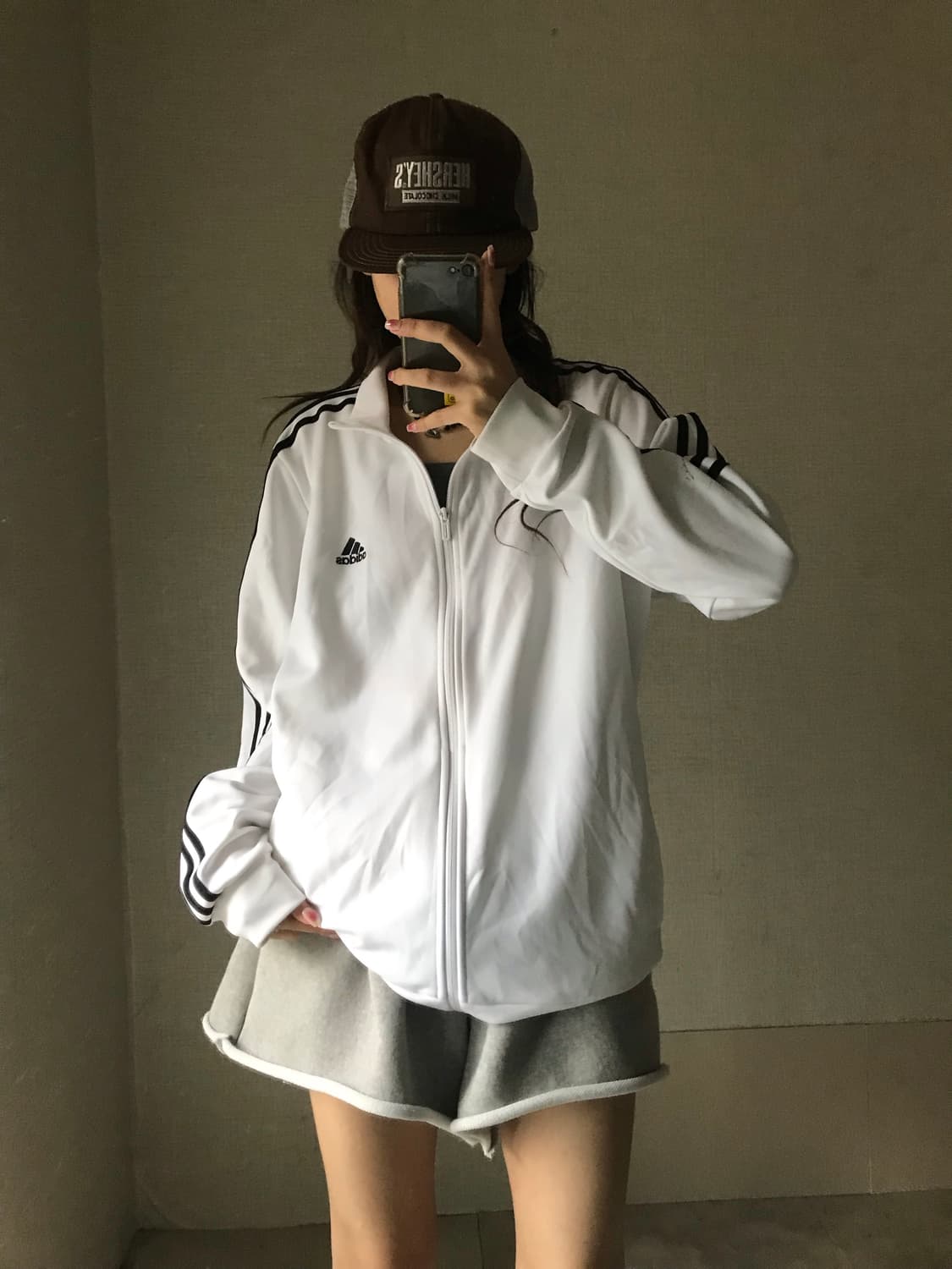 아디다스 흰검 오버핏 져지 상품이미지4